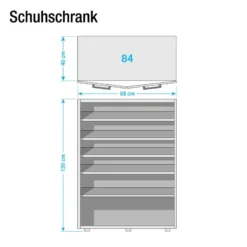 Meuble à Chaussures Viveiro -Promos Déco Vestiaire Boutique schuhkommode repulse weiss 4402220