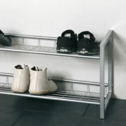 Meuble à Chaussures Kelowna I -Promos Déco Vestiaire Boutique schuhregal kelowna i alufarben 245811