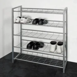Meuble à Chaussures Kelowna III -Promos Déco Vestiaire Boutique schuhregal kelowna iii alufarben 245808
