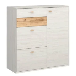 Armoire à Chaussures Calvi -Promos Déco Vestiaire Boutique schuhschrank calvi pinie weiss dekor eiche 4254396