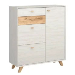 Armoire à Chaussures Calvi -Promos Déco Vestiaire Boutique schuhschrank calvi pinie weiss dekor eiche 4254400