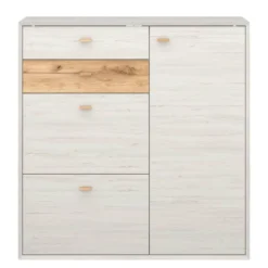 Armoire à Chaussures Calvi -Promos Déco Vestiaire Boutique schuhschrank calvi pinie weiss dekor eiche 4254408