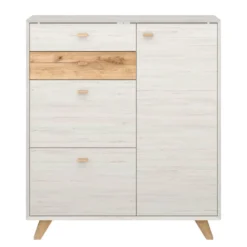 Armoire à Chaussures Calvi -Promos Déco Vestiaire Boutique schuhschrank calvi pinie weiss dekor eiche 4254412