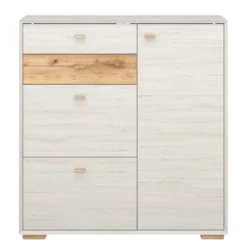 Armoire à Chaussures Calvi -Promos Déco Vestiaire Boutique schuhschrank calvi pinie weiss dekor eiche 4254416