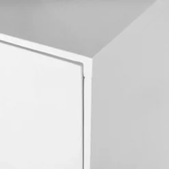 Meuble à Chaussures LINDHOLM - 2 Portes -Promos Déco Vestiaire Boutique schuhschrank lindholm i weiss eiche massiv 1229586