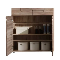 Armoire à Chaussures Lindley -Promos Déco Vestiaire Boutique schuhschrank lindley eiche sanremo dekor 343016