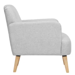Fauteuil Athie -Promos Déco Vestiaire Boutique sessel athie webstoff hellgrau 4602796