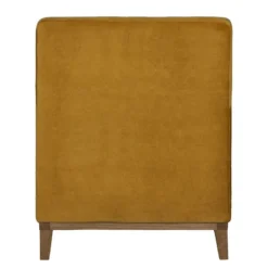 Fauteuil Blomma -Promos Déco Vestiaire Boutique sessel blomma samtstoff senfgelb nussbaum 3670853