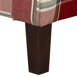 Fauteuil à Oreilles Colmar XL -Promos Déco Vestiaire Boutique sessel corteen webstoff rot beige 4283768