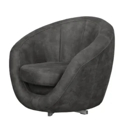 Fauteuil Marvin -Promos Déco Vestiaire Boutique sessel duhnen antiklederlook dunkelgrau 4107512