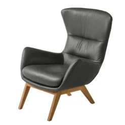 Fauteuil Hepburn I -Promos Déco Vestiaire Boutique sessel hepburn echtleder echtleder neka grau 5024216