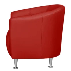 Fauteuil Minga -Promos Déco Vestiaire Boutique sessel minga echtleder rot 4474052