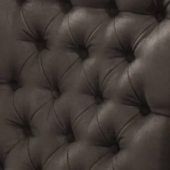 Fauteuil à Oreilles Miscol -Promos Déco Vestiaire Boutique sessel miscol antiklederlook mit hocker braungrau 4886396