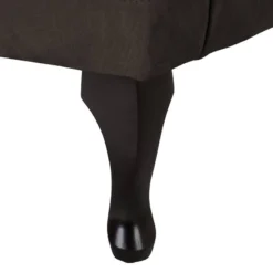 Fauteuil à Oreilles Miscol -Promos Déco Vestiaire Boutique sessel miscol antiklederlook mit hocker braungrau 4886408