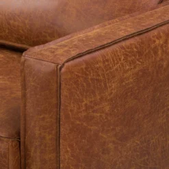 Fauteuil XL FORT DODGE -Promos Déco Vestiaire Boutique sofa fort dodge 2 sitzer antiklederlook cognac 4669872