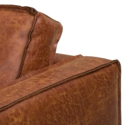 Fauteuil XL FORT DODGE -Promos Déco Vestiaire Boutique sofa fort dodge 2 sitzer antiklederlook cognac 4669876