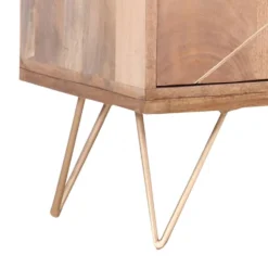 Meuble TV Argallo -Promos Déco Vestiaire Boutique tv lowboard argallo mango massiv metall mango gold 4419612