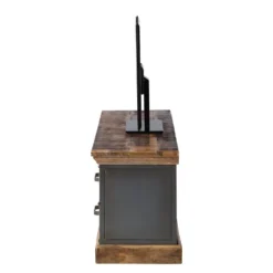 Meuble TV Hunter -Promos Déco Vestiaire Boutique tv lowboard hunter mango massiv metall mango blaugrau 4414480