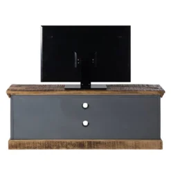 Meuble TV Hunter -Promos Déco Vestiaire Boutique tv lowboard hunter mango massiv metall mango blaugrau 4414484