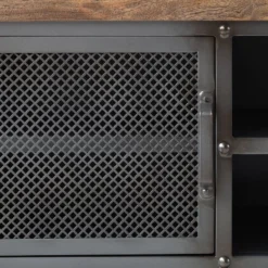 Meuble TV Hunter -Promos Déco Vestiaire Boutique tv lowboard hunter mango massiv metall mango blaugrau 4845704