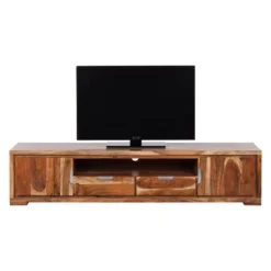 Meuble TV Vision II -Promos Déco Vestiaire Boutique tv lowboard vision ii akazie massiv 4024616