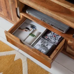 Meuble TV Vision II -Promos Déco Vestiaire Boutique tv lowboard vision ii akazie massiv 4024624