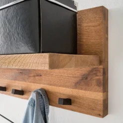 Porte-manteaux Mural Forunas I -Promos Déco Vestiaire Boutique wandgarderobe forunas i zerreiche wildeiche massiv 4012756