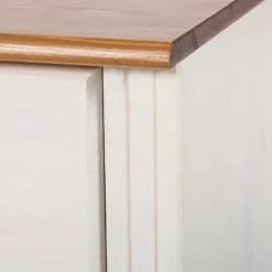 Meuble TV Lillehammer I -Promos Déco Vestiaire Boutique wohnwand lillehammer i 3 teilig kiefer massiv weiss kiefer 1655038