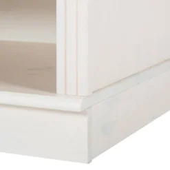 Meuble TV Lillehammer I -Promos Déco Vestiaire Boutique wohnwand lillehammer i 3 teilig kiefer massiv weiss kiefer 1655042