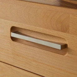 Meuble TV Majona 30 Meuble TV Majona -Promos Déco Vestiaire Boutique wohnwand majona 4 teilig inkl beleuchtung kernbuche massiv 980770