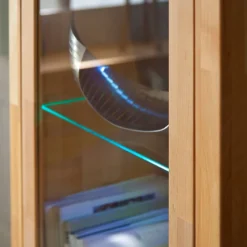 Meuble TV Majona 26 Meuble TV Majona -Promos Déco Vestiaire Boutique wohnwand majona 4 teilig inkl beleuchtung kernbuche massiv 980790