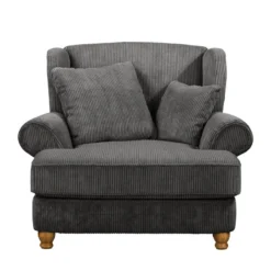 Fauteuil XXL Colares -Promos Déco Vestiaire Boutique xxl sessel colares cord grau 4518888